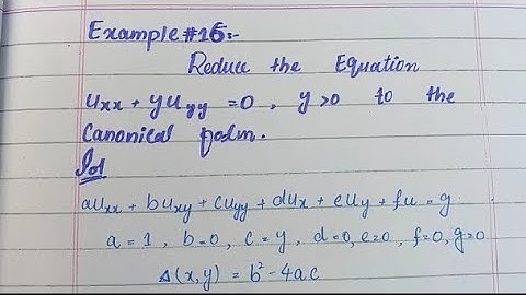 Example 16 Chapter 1 PDE by Dr. Nawazish Ali Shah #PDE #versalearnHub