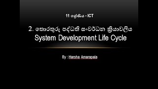 System Development Part 1 - ICT Grade 11