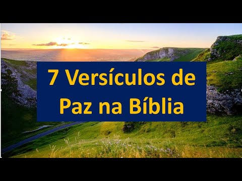 Vídeo: O que a Escritura diz sobre a paz?