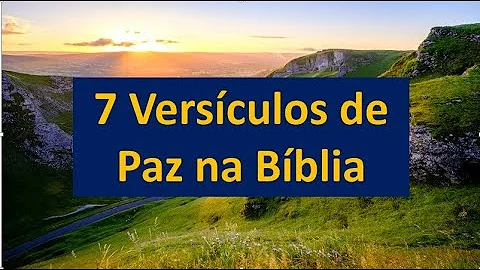 Onde na Bíblia fala sobre a paz?