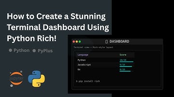 How to Create a Stunning Terminal Dashboard Using Python Rich!