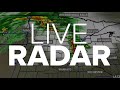 Live radar two waves of storms