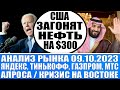 Анализ рынка 09.10 / Начало ядерной в*йны на Ближнем востоке? Нефть по $300? / Тинькофф, Мтс, Яндекс