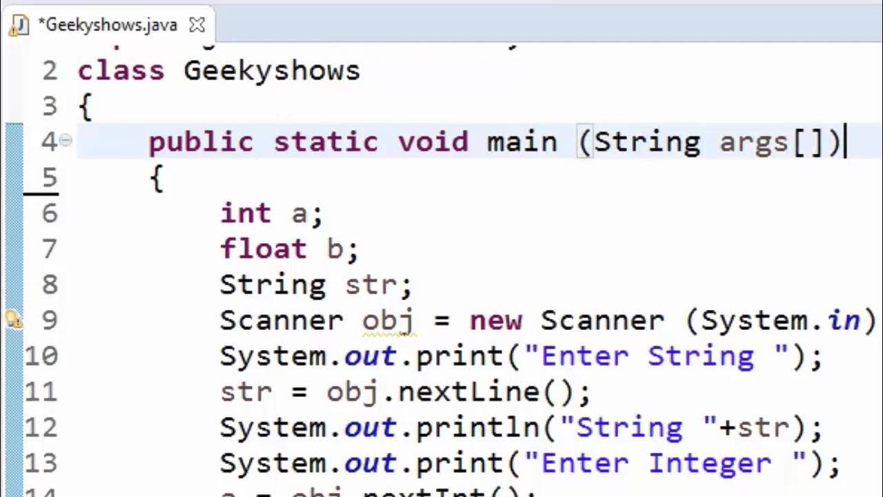 28. Getting Input from User in Java Programming (Hindi) - YouTube