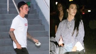 Re-Igniting Their Flame? Justin Bieber And Kourtney Kardashian Meet Up For Church Service