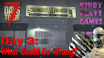 Snow Biome Survival: Day 3 - Massive Shotgun Messiah Raid!! [7 Days to Die]