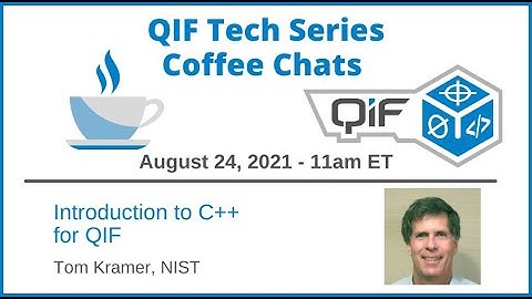 Introduction to C++ for QIF