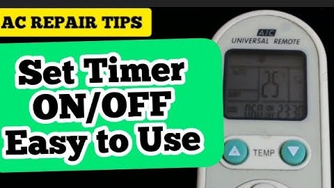 AC Remote Timer setting in hindi | TImer Ki setting kaise kare | @ACREPAIRTIPS