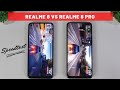 Realme 8 vs Realme 8 Pro | Video test Display, Fingerprint, SpeedTest, Camera Comparison