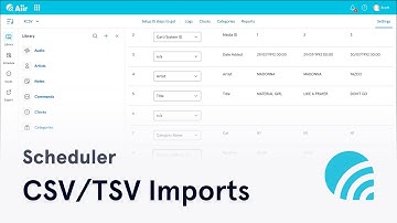 Aiir Scheduler | Importing from a CSV/TSV file