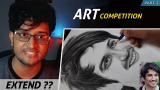 How to shade eyes, nose and lips, Art Competition, Sushant Singh Rajput drawing [ Part -2 ]