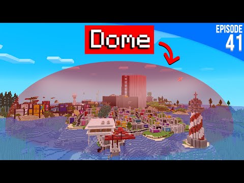 J’ai construit un dome anti-explosions sur ma ville ! - Episode 41 | Minecraft Moddé S6