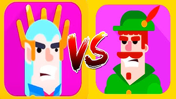 Bowmasters - Gameplay Walkthrough 34 Epic Wins - New Characters TANITHMETIL Vs ROBIN