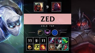 Zed Top vs Sion - EUW Master Patch 25.21