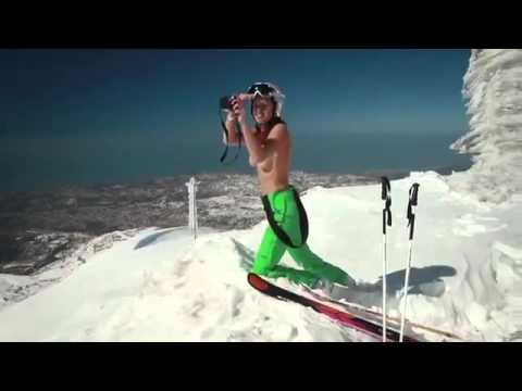 بطلة التزلج اللبنانية تتعرى على الثلج