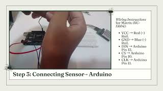 Experiment 5 -  Ultrasonic Sensor &amp; 8x8 MAX7219