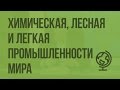 Химическая, лесная и легкая промышленности мира. Промышленность и окружающая среда. Видеоурок