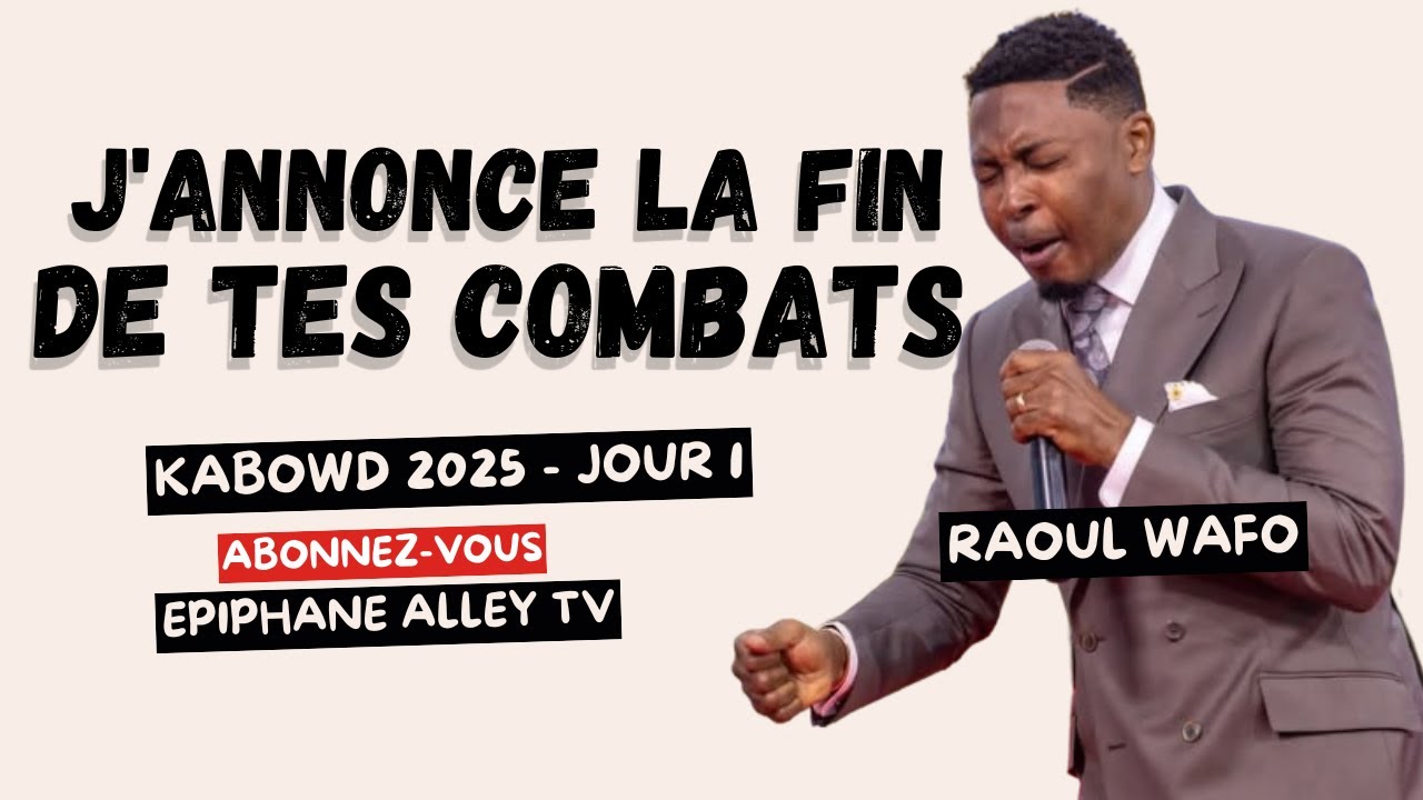 J'annonce la fin des Combats de ta Destinée  ! Dr Raoul Wafo & Dr Jean-Clement Diambilay