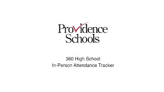 360 High School In-Person Attendance Tracker