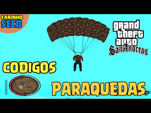 GTA 5 codigo do paraquedas / manha do paraquedas (pegando paraquedas no  mapa ) - Fabinho Seco 