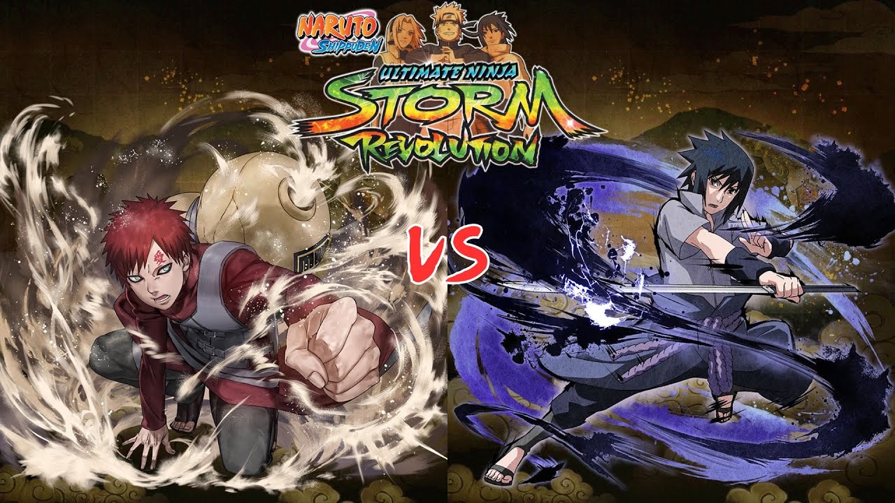 [Naruto Storm Revolution] Gaara(Sand Prison Spear Attack) vs Sasuke(Mangekyou Sharingan)
