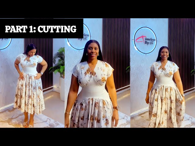 Step-by-Step Pattern Drafting for a Fitted Dress with Gathered Skirt |  Beginners Friendly (Part 1) - YouTube