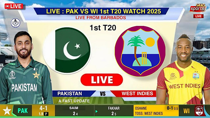 🔴 Live : Pakistan vs West Indies 1st T20 Live Today 2025 | Pak vs Wi 1st T20 Live | Score Commentary