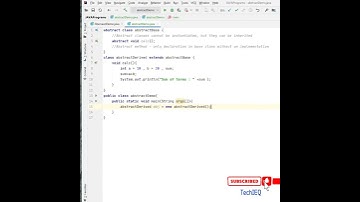 Abstract Class and Abstract Method in Java #advancedjava #abstractmethod #abstractclass #java