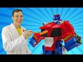 Игры с Трансформерами - Оптимус Прайм становится Десептиконом?! – Видео про игрушки с Доктором Ой.