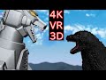 【MMD VR180】Godzilla VS MechaGodzilla 1993 (ゴジラ VS メカゴジラ 1993)