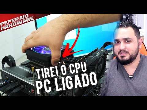 O que acontece se tirarmos Peças do PC com ele LIGADO?