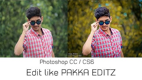 | PAKKA EDITZ | How to edit like SHAHMAN SHAMMU | Photoshop Tutorial