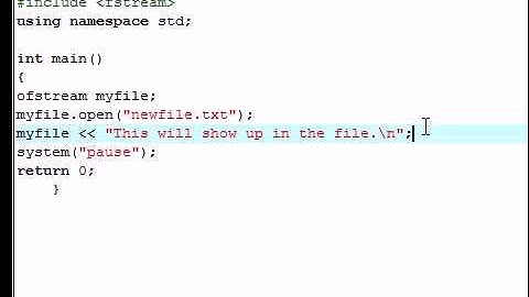 C++ Tutorial - 23 - Writing on Files.avi