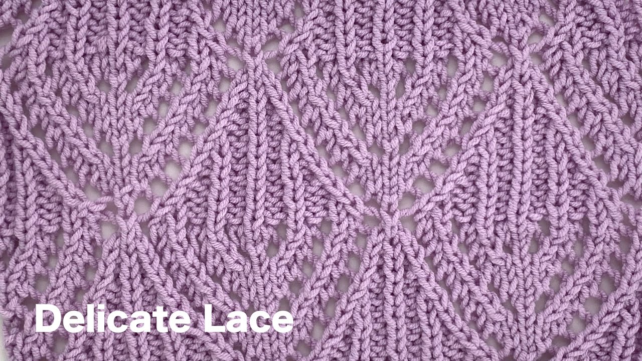 Delicate Lace Shape | Knitting Stitch Patterns