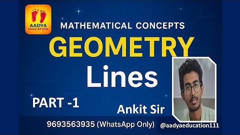 Geometry Part-1 | Lines & Angles #AadyaEducation #JEE #NEET #SSC #aadya #AnkiitSir #ytshorts #maths 
