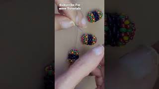 DIY Beaded Bead Tutorial #shorts #parisabeading #beadedjewlery #Beadedbead #superduo #diytutorial