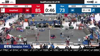 Qualification 66 - 2024 FIRST in Michigan State Championship - DTE Energy Foundation Division Resimi