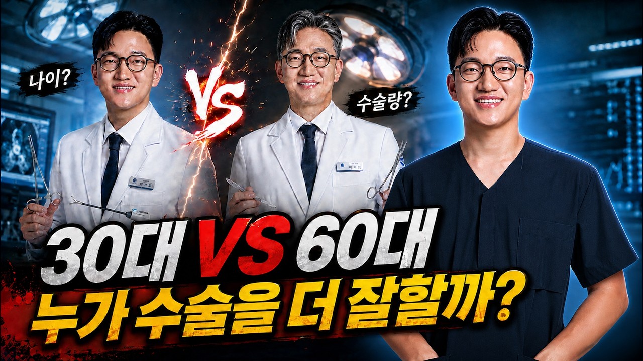 강아지 수술, 30대 의사 VS 60대 의사 (데이터 분석 결과)
