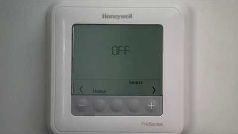 Honeywell T6 Pro Tutorial: Creating a Heating/ Cooling Schedule
