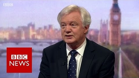 David Davis: Chilcot was 