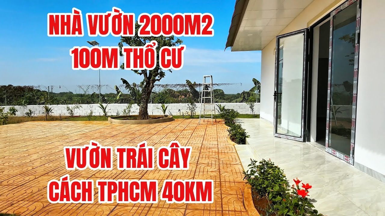 Nhà vườn nghĩ dưỡng 2000m2 thổ cư gần trung tâm xã trảng bom #đất_đồng_nai 