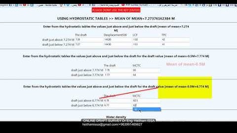 ONLINE DRAFT SURVEY STEP BY STEP WITH ANIMATION
