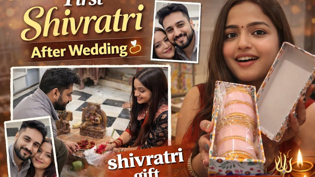 First Shivratri After Wedding 💍✨ | Special Shivratri Gift | First Vlog