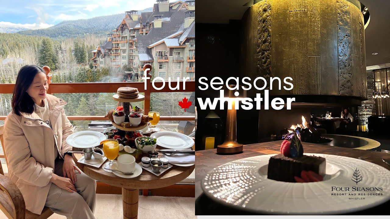 four seasons whistler | mountain view room, balcony breakfast, contemporary art and tasting menu!