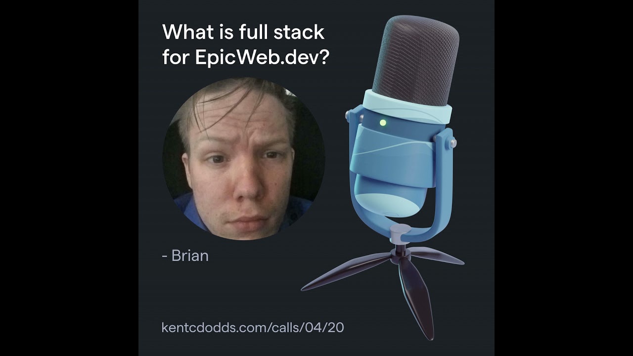 What is full stack for EpicWeb.dev?