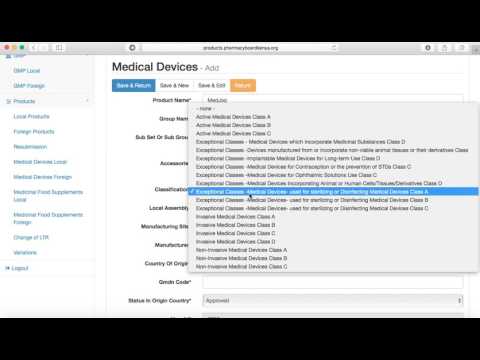 PPB Online System v2.1 Part VII   Medical Devices