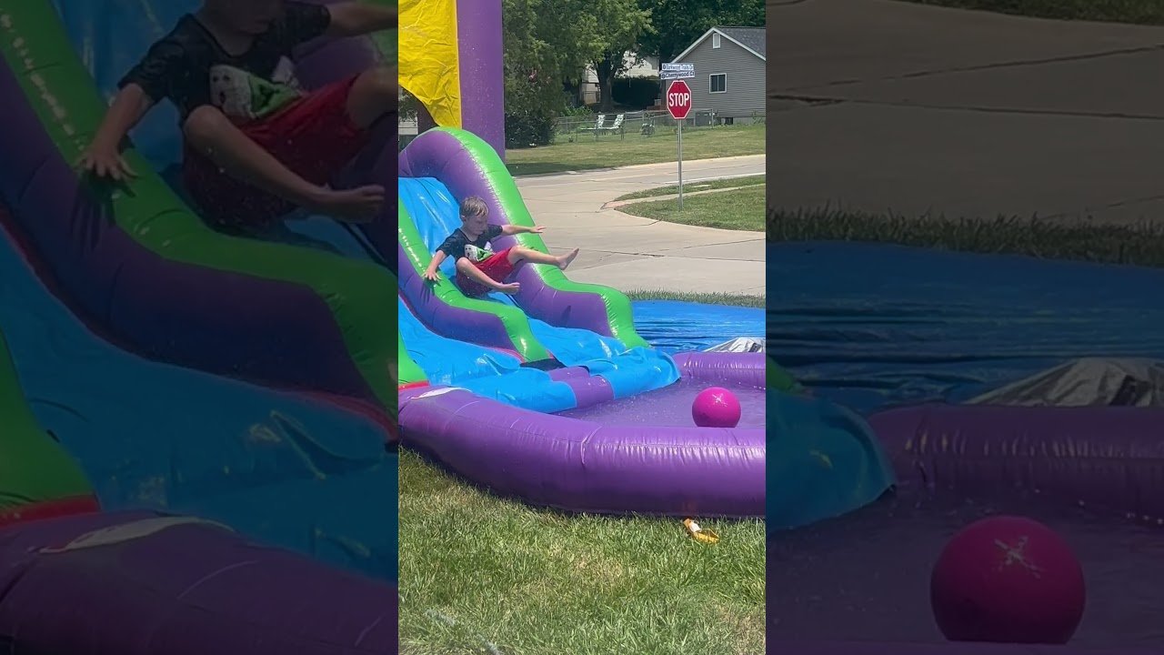 INFLATABLE WATER SLIDES ARE THE BEST! 