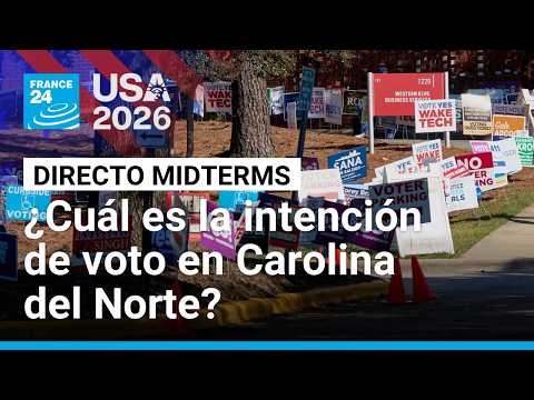 Directo midterms y el panorama electoral en el estado péndulo de Carolina del Norte • FRANCE 24