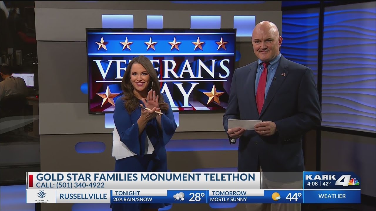 Sen. Jason Rapert Presents Check to Gold Star Families Telethon