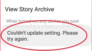 Messenger Fix Couldn't update setting. please try again Problem Solve